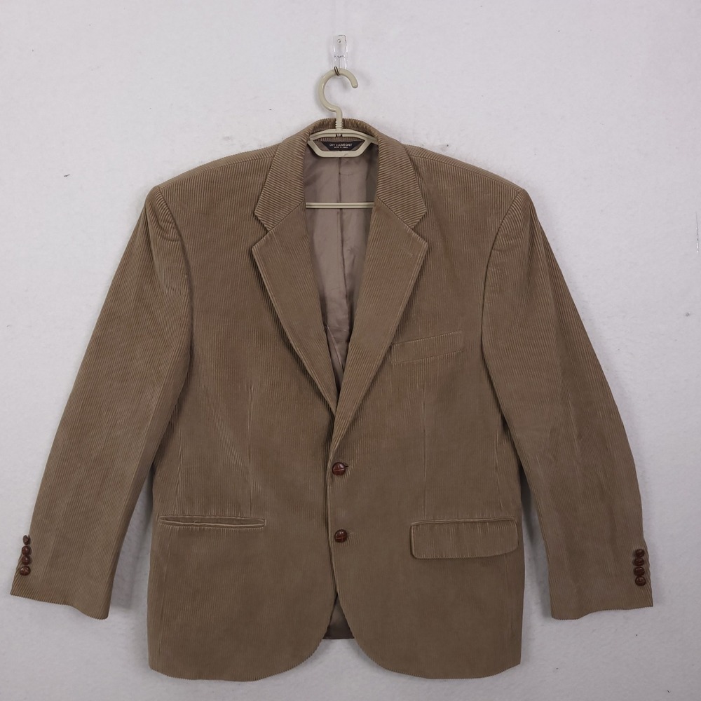 Lauren Ralph Lauren Blazer Mens 42R Tan Corduroy Sport Coat Classic Preppy 42 R